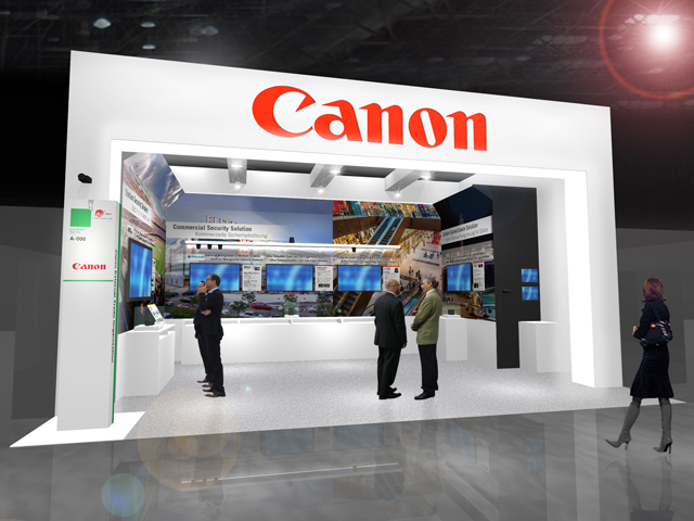 The Canon booth (CG rendering)