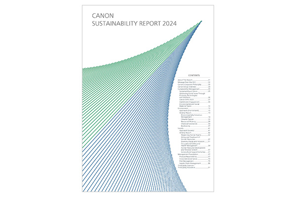 CANON SUSTAINABILITY REPORT 2024