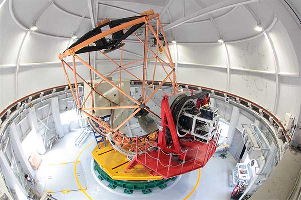 「TriCCS」が搭載されたせいめい望遠鏡 	（画像は京都大学岡山天文台提供）