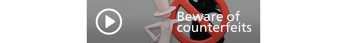 Beware of counterfeits