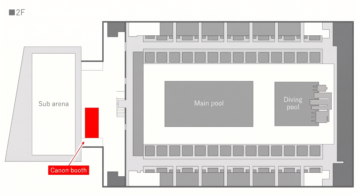 Canon booth map