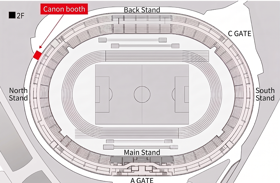 Canon booth map