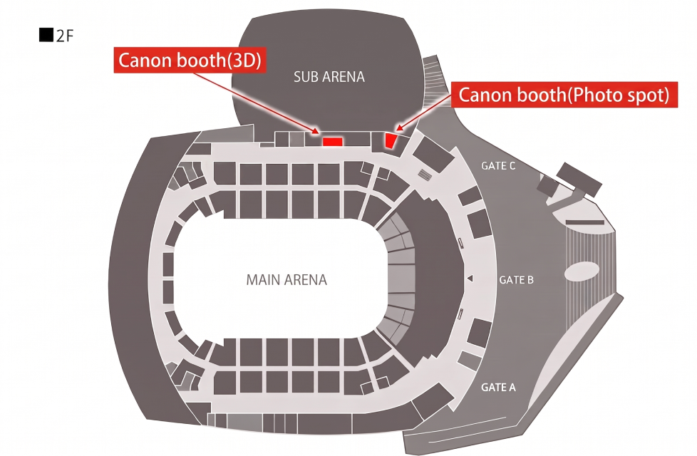 Canon booth map