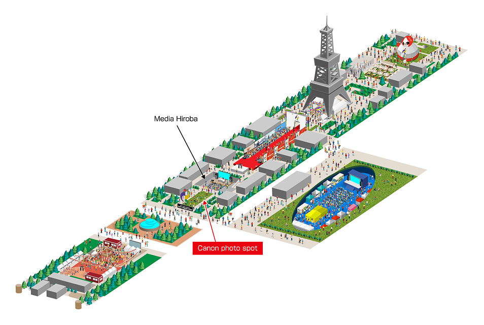 Canon booth map