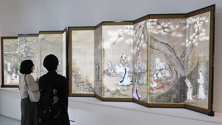 The exhibition of “Through the Four Seasons: High-Resolution Facsimiles of Folding Screens”