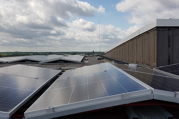 Solar panels at Canon Production Printing Netherlands