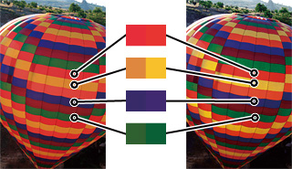 Picture : Detailed control that pays attention to specific color