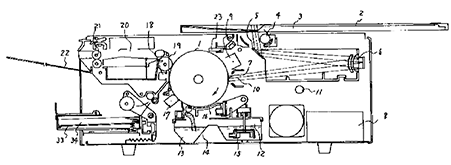 Patent drawings related to the blade cleaner
