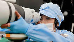 Employees of Canon Utsunomiya Plant