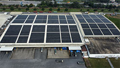 Solar panels installed at Canon Vietnam’s Thang Long Factory