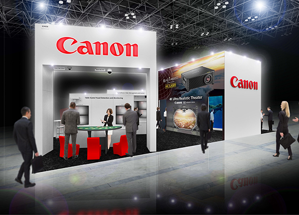 The Canon booth (CG rendering)