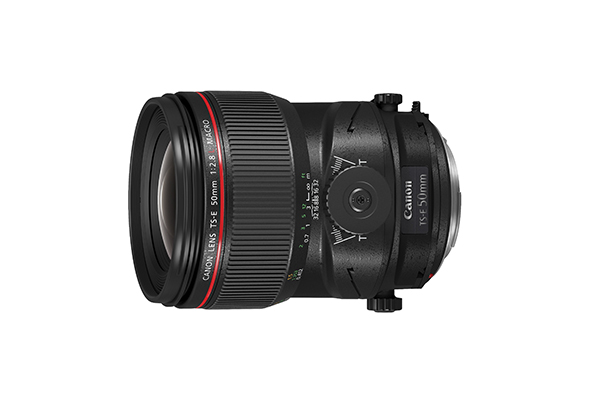 TS-E50mm f/2.8L Macro / 	TS-E90mm f/2.8L Macro / TS-E135mm f/4L Macro Tilt-shift lenses (TS-E50mm f/2.8L Macro pictured)