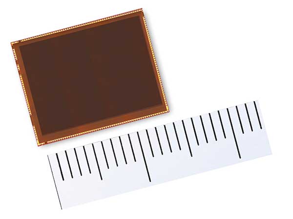 The 13.2 mm × 9.9 mm 3.2 megapixel SPAD sensor