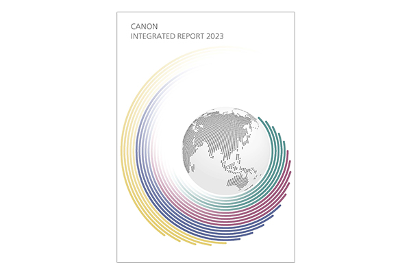 Cover of the Canon Integrated Report 2023