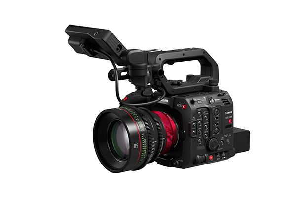 EOS C400, digital cinema camera (shown with CN-R85mm T1.3 L F lens attached)