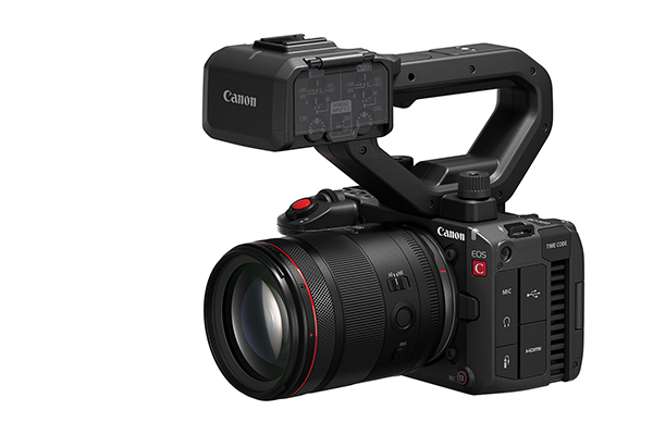EOS C50, digital cinema camera (shown with RF85mm F1.4 L VCM lens attached)
