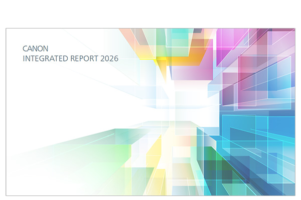 Cover illustration of the Canon Integrated Report 2026