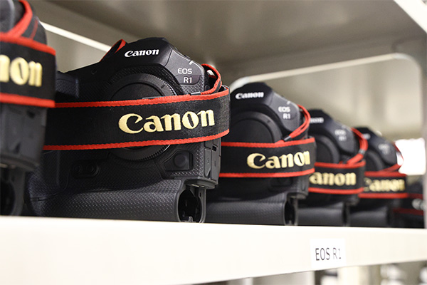 Cameras stored at the support center