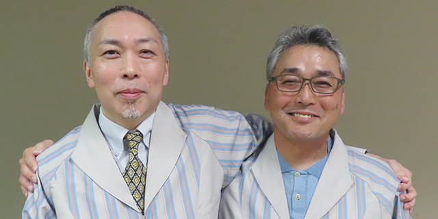 left hand side：Yoshiyuki Komiya Digital Printing Business Operations Canon Inc. Right hand side：Takateru Okubo Peripheral Products Operations Canon Inc.