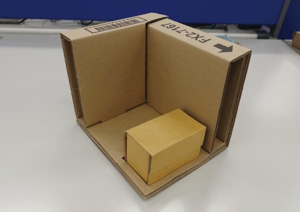 Cardboard used in packaging