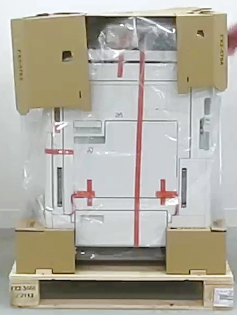 Prefabricated corrugated board packaging