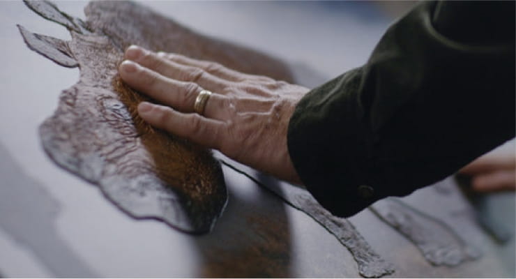 Works utilizing elevated printing technology