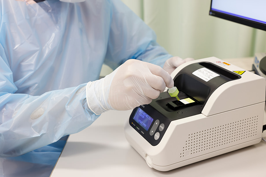 Photograph of the testing device