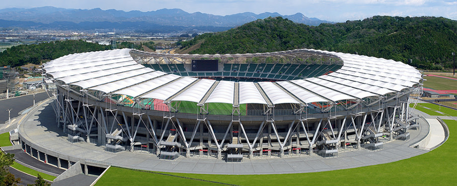 Exterior view of Ecopa Stadium