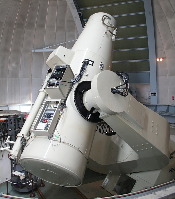 Photo of Schmidt telescope at Kiso Observatory, University of Tokyo