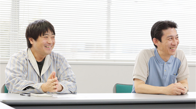 This is an interview image of the developers.