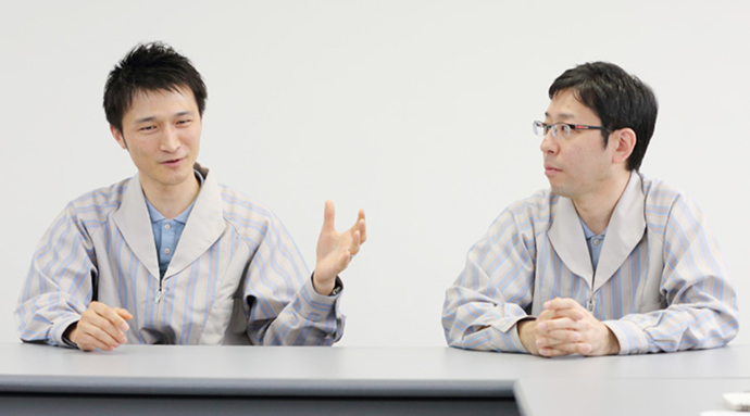 This is an interview image of the developers.