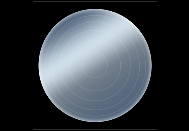 Front view of the lens structure.