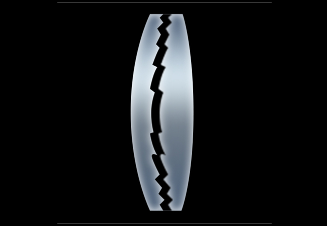 A two-layer diffractive structure.