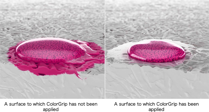 Comparison between surfaces with and without 