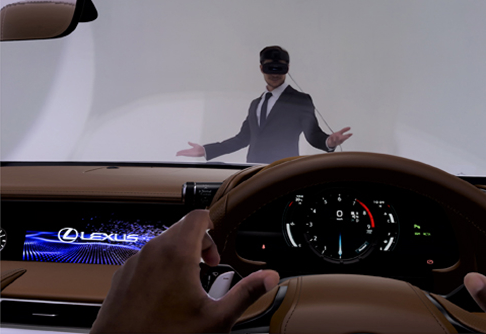 A life-size 3D CG object seamlessly integrated into real space using Canon’s Mixed Reality technology.