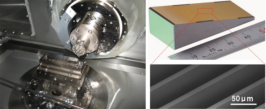 This image shows precision machining of an infrared optical element.