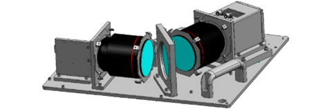 Diagram of light spectrum unit