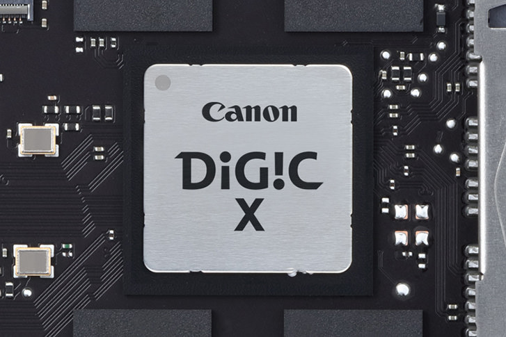 The DIGIC X image processing engine used in the EOS R5