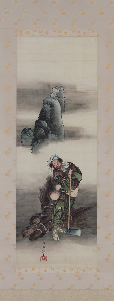「Fisherman and Woodcutter」 Katsushika Hokusai