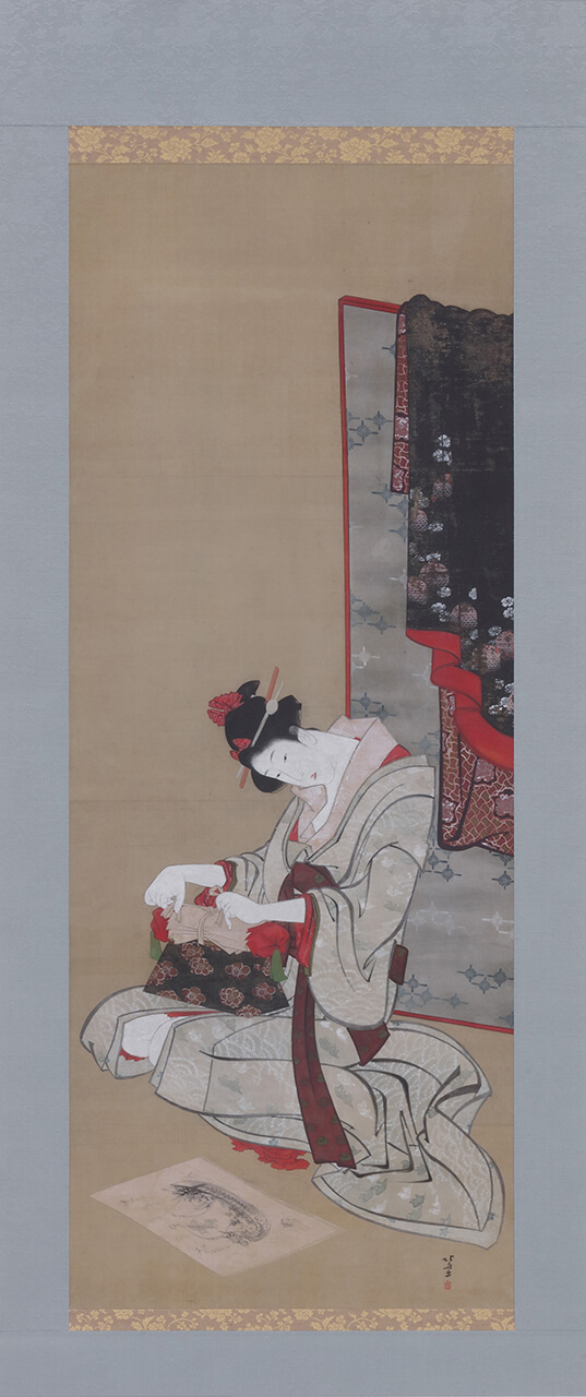 「New Year Customs」 Katsushika Hokusai