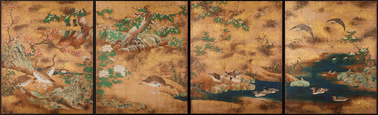 Birds and Flowers of Autumn and Winter / Kano school