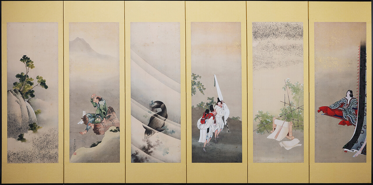 「Six Tama Rivers」 Katsushika Hokusai