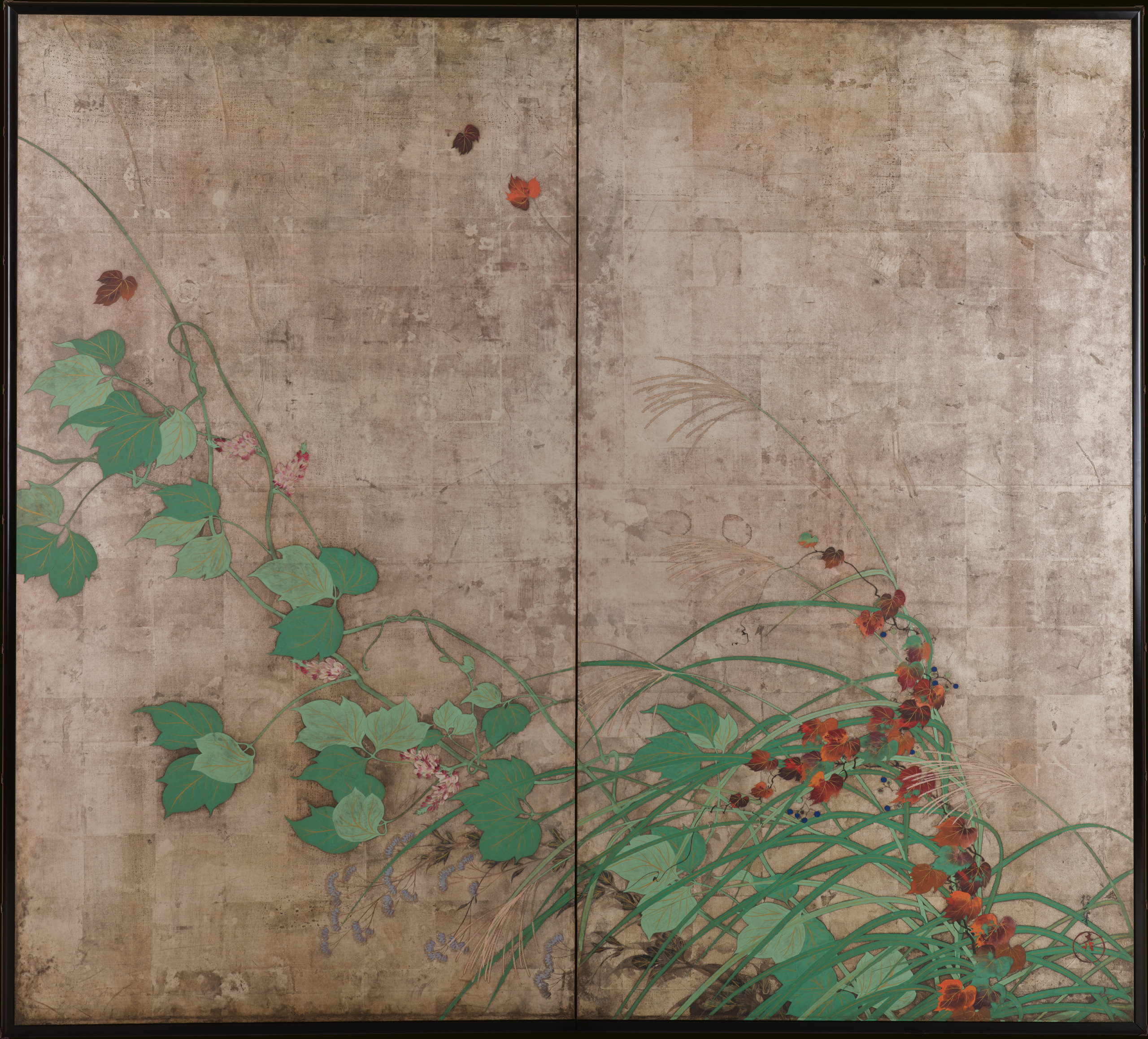 Wind God and Thunder God / Flowering Plants of Summer and Autumn 03