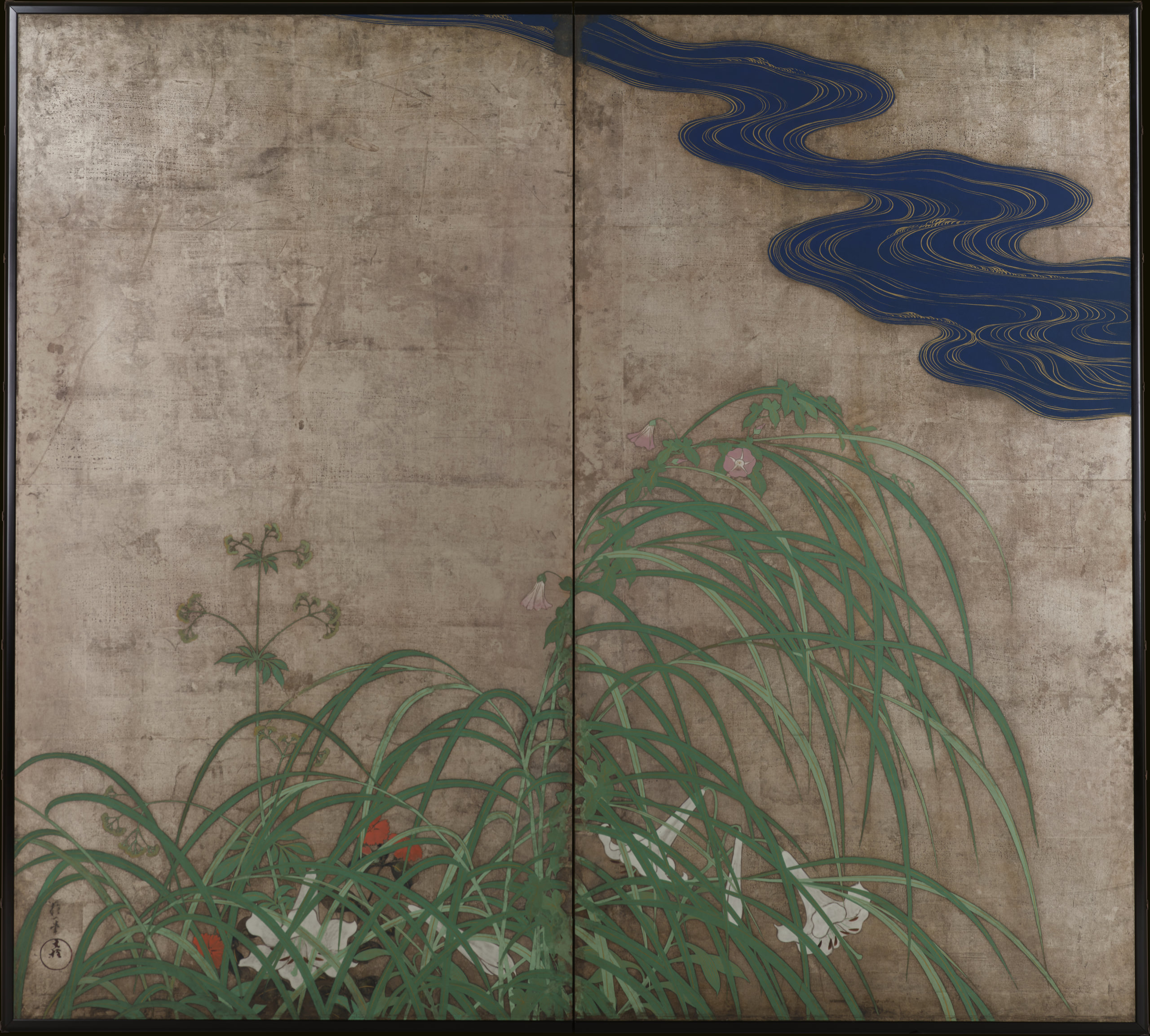 Wind God and Thunder God / Flowering Plants of Summer and Autumn 04