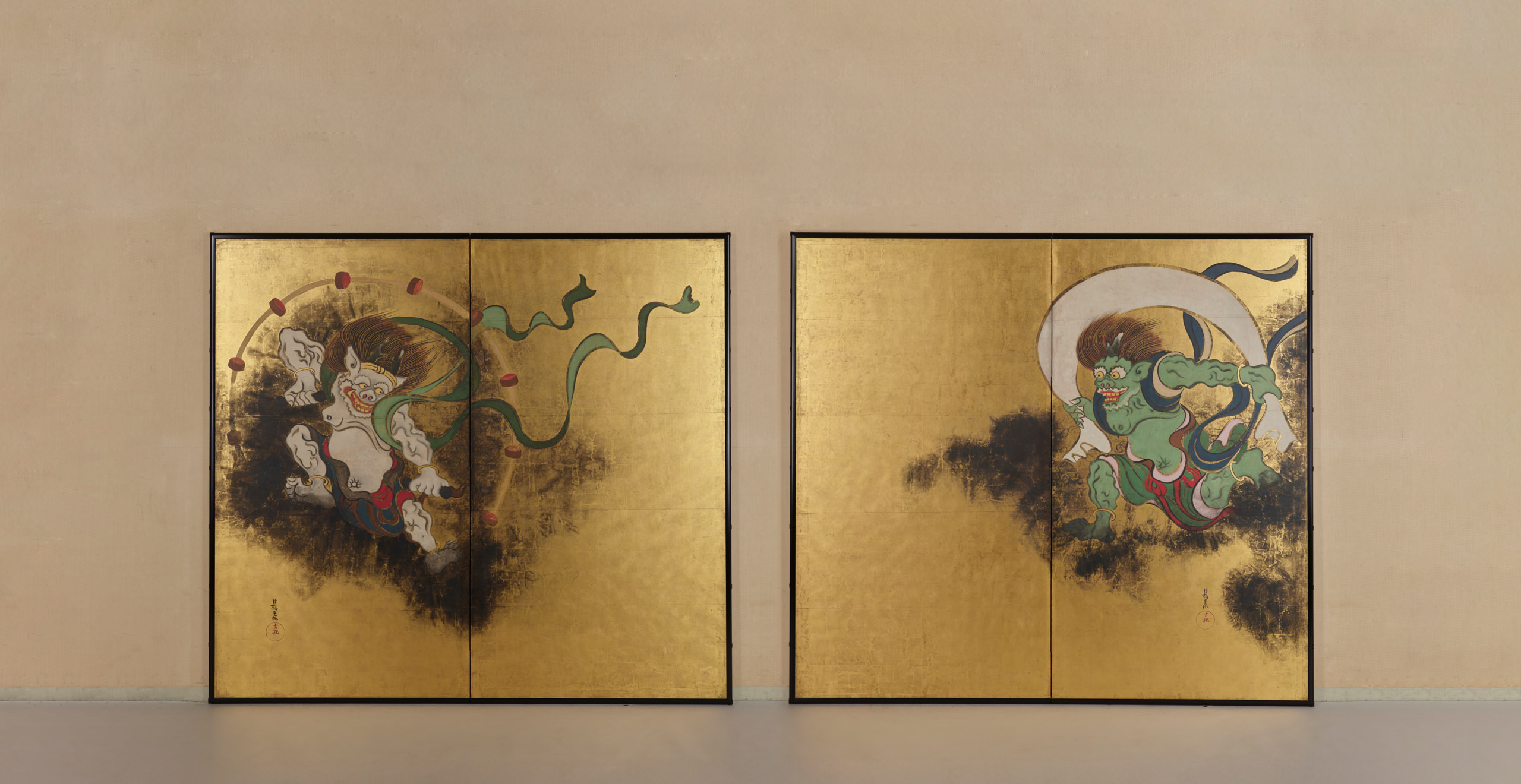 Wind God and Thunder God / Flowering Plants of Summer and Autumn exhibition