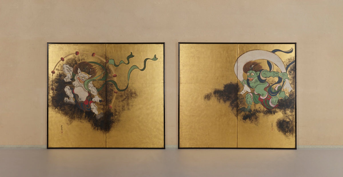 Wind God and Thunder God / Flowering Plants of Summer and Autumn