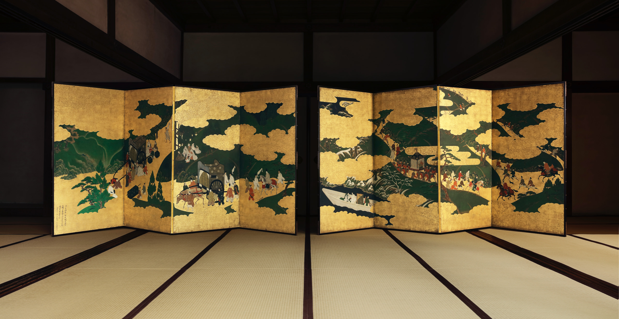 Scenes from The Tale of Genji exhibition