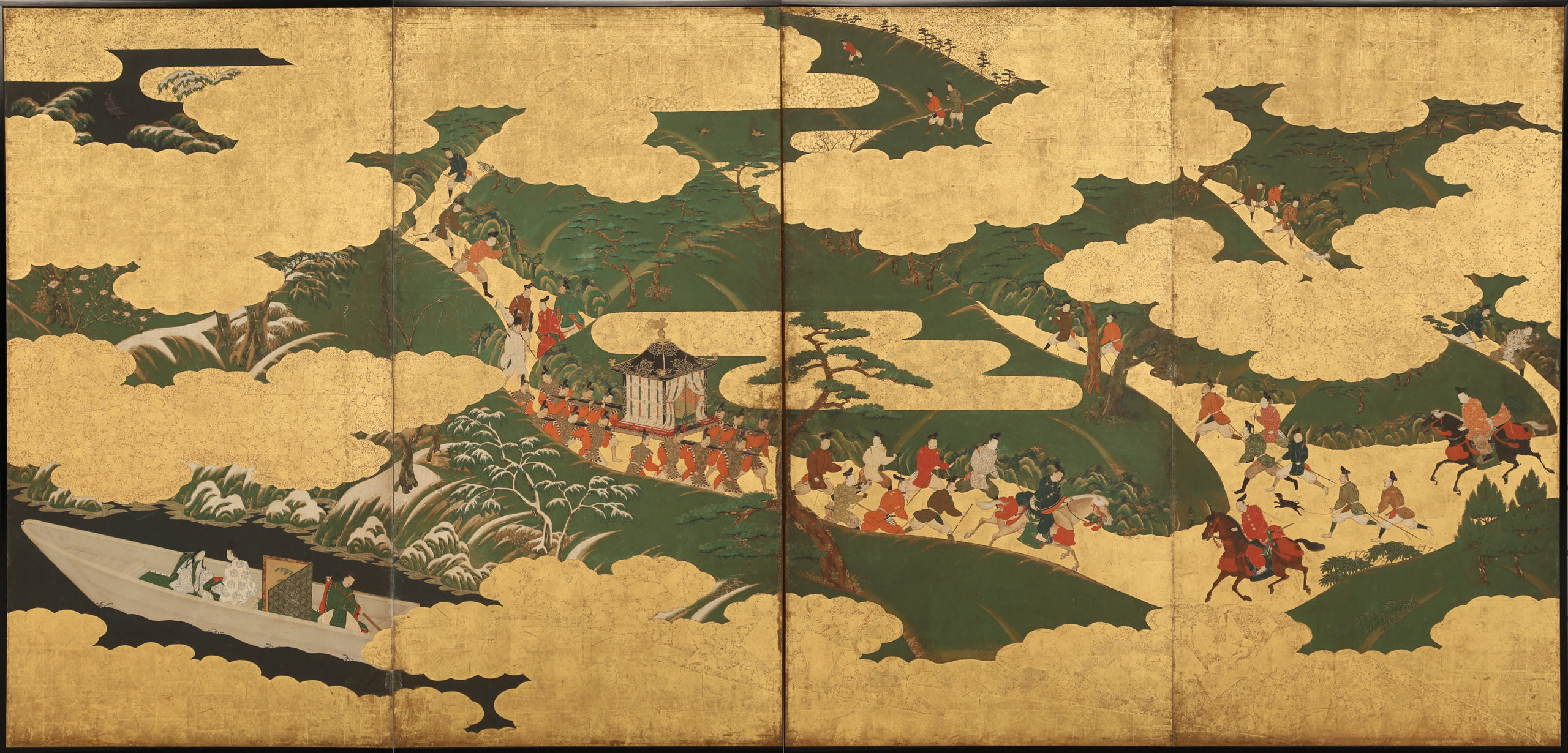 Scenes from The Tale of Genji right screen