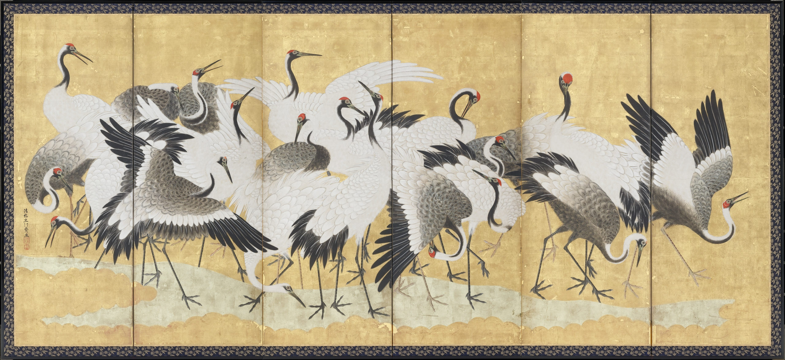 Flock of Cranes left screen