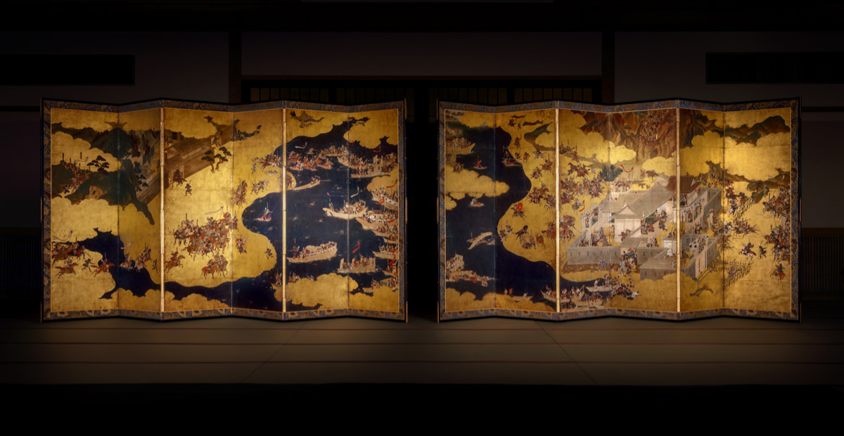 Battles of Ichi-no-tani and Yashima, from the Tale of the Heike